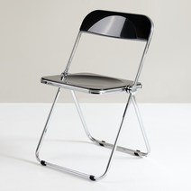 반달 접이식 의자 미드센츄리 모던 투명 카페 인테리어 스툴 아크릴 유니크 깔끔한 단순한 심플 디자인 반원, I