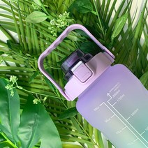 국내배송 식약처 인증 트라이탄 2L 물통 2000ml 물병, 핑크블루