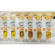 Glade 플러그인 6개 CAR 공기 오일 방향제 원하는 향 다양한 리필 및 스타터, GLADE PLUGINS CAR OIL SHEER VA