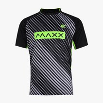 맥스 MAXX MXFT048 블랙/그린 반팔티 남녀공용 배드민턴의류