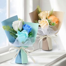 발렌타인 데이 비누 장비 꽃다발 선물 입학식 감사인사 여자친구 깜짝 향기로운, PL529레드