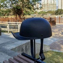경량 바이크 헬멧 레트로 전체 얼굴 야구 모자 오리 도트 승인 Casco Demoto BQ1 윈드실드, M, BQ-1덤블랙 DScap