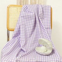 자투리 면20수융기모 바이올렛1cm체크1060번