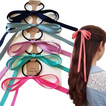 마녀의생활 J36 핸드메이드 골프리본 롱리본끈 머리끈 헤어리본