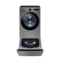 LG전자 LG 트윈워시 드럼 세탁기(25kg)+미니워시(4kg) 세트 FX25VSQX (모던스테인리스), 단품없음