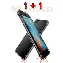 1+1 방탄 투명 탱크 젤리 에어 쿠션 범퍼 삼성 갤럭시 S10 5G S20 S20+ S21 S21+ 울트라 플러스