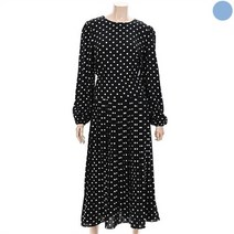 [에이비에프지] GD01 쉬폰 롱 도트원피스 AFW1HO62C