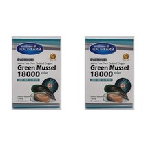 (뉴질랜드직배) 1+1 헬스팜 초록입홍합 그린립드머슬 초록홍합 하루한알 18000mg 60캡슐 Healthfarm Green Mussel 18000mg 60 Capsules