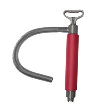 46cm 휴대용 카약 빌지 펌프 Capsizing Swamping 펌프 비상 도구 보트 수동 워터 펌프, 빨간, 플라스틱
