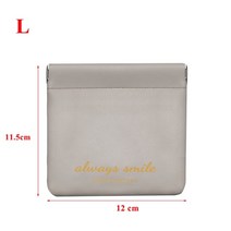 소두핏헬멧 휴대용 pu 이어폰 와이어 가방 화장품 립스틱 홀더 케이스 코인 카드 파우치 여행 쥬얼리 잡화 주최자 파우치 미니 가방, 회색-l