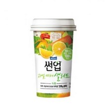 썬업과일야채샐러드컵 녹황 190ML x 10개, 단품, 단품