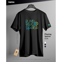 더림 스파이크 배구 발리볼 반팔 티셔츠 기능성 라운드 드라이핏 남녀공용, 블랙