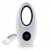 루베크4500 에어홀 날개없는 선풍기 리모컨 LED램프