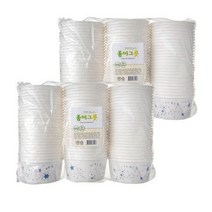 생활미소 종이그릇 520ml, 80개입, 2개