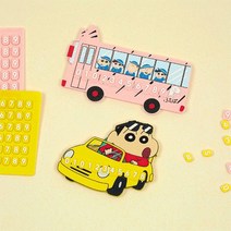 아트박스/프루그나 짱구는못말려 논슬립 주차번호판, 옵션선택, 떡잎유치원 버스