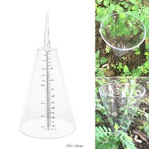 우량계 강우량계 실외 강수 측정 농사 기상 conical rain gauge plastic clear outdoor home garden diy craft tool 93