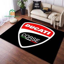 모로칸매트 매트 카펫 러그 Ducati 로고 패턴 침실 거실 주방 바닥 홈 장식 미끄럼 방지 패드 14 가지 크기