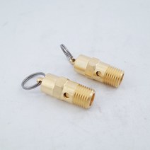 황동 공압 안전 밸브 풀 링 100psi/125psi/150/160psi 조절 가능한 공기 압력 릴리프 수컷 1/4 NPT 나사, 한개옵션0