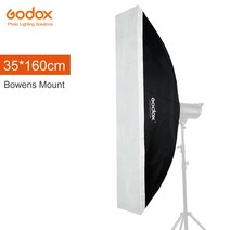 Godox 스피드라이트 스튜디오 스트로브 플래시 반사 소프트박스 소프트 박스 디퓨저 보웬스 마운트용 35x160cm 14 인치 x 63