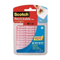 3M 재접착폼양면테이프 R100(25.4x25.4mm 18개입)