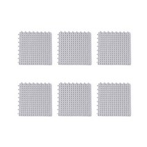 정리중독 욕실 미끄럼방지 매트 30 x 30 cm, 그레이, 6개