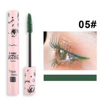 번지지않는마스카라 워터프루프 롱래쉬 컬러 볼륨 속눈썹픽서 슬림 롱 컬 논스머지 메이크업 풀 안티 메이크업 화이트 블루, 5