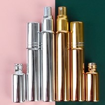 향수 공병 휴대용 포켓 스프레이 용기, 금색, 10ml