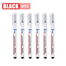 공구긴머리 마커 펜 다목적 욕실 목공 장식 딥 홀 잉크 16 도구 세트 20mm 2 개 3 6 개, 10 6pcs-Black