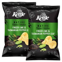 Kettle Native Finger Lime Tasmanian Leaf 케틀 네이티브 핑거 라임 타즈메니언 페퍼 리프 165g 2팩, 2개