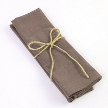 가족 저녁 식사 주방 녹차 수건 호텔 서빙 디자인 테이블 웨딩 장식 면 천 냅킨 40x40cm 50 개, 40x40 brown