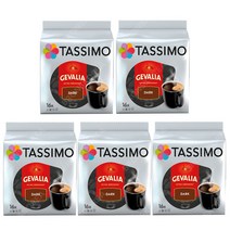 타시모 게발리아 다크 아메리카노 1팩(16캡슐) X 5개 원두 캡슐 커피