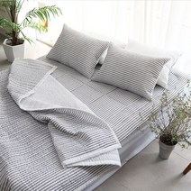 극세사이불 더크린 아리엘 시어서커 누빔이불 SS그레이-72394EA