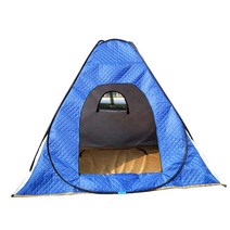 빙어 얼음 낚시 텐트 바람 방풍 누빔텐트 빙판 겨울, 2x2x1.6 두꺼운 흰 꽃