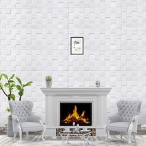 아트박스/금강 블럭아이 폼블럭 파벽돌 화이트 100 x 70cm 10개 / 접착, 상세페이지 참조
