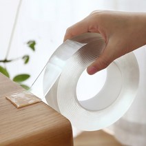 더일상마켓 초강력 매직 양면 투명 테이프, 1m, 2mm
