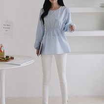 디자이어로즈 디자이어로즈 핏 여성 봄 허리리본 셔링 블라우스 DT0250 (5414695)