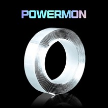 땡스땡스 자국안남는 파워몬 젤 테이프 방수 단면 양면 실리콘 방수 틈새 나노 만능 곰팡이 클리어 겔 테이프 벽에붙이는테이프 멀티탭고정, 양면 02_폭5cm길이3m