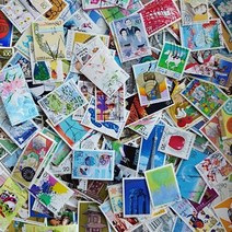 우표책 일본 우표 100 pcs 우편 등록된 편지, 없음