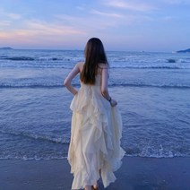 신혼여행 비치드레스 하와이 괌원피스 비치 원피스 빅사이즈여름 베트남 사이판 여름휴가원피스 휴양지패션 휴양지커플룩