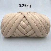 목도리 뜨개실 가방 뜨개질 두꺼운 슈퍼 벌크 청키 원사 손 크로셰 부드러운 큰 면 DIY 팔 로빙 담요용 스피닝 1kg 234301, 0.25kg 카키
