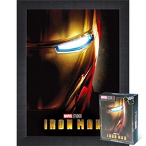 퍼즐피플 마블 150피스 직소퍼즐, 마블 10주년 에디션 아이언맨 150피스 액자포함(우드블랙), 150p