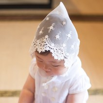 율잇 꽃내음보넷 아기보넷모자 셀프백일촬영