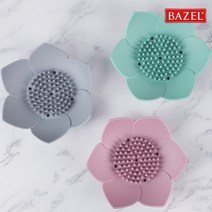 실리콘 연꽃 비누받침 비누곽, 그레이
