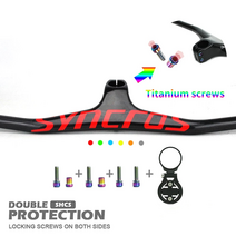 Syn ud carbon one-shaped 통합 mtb 핸들 바 자전거 라이저 -17 ° 80-110mm 일치, 주황색-90x740-광택, 1개