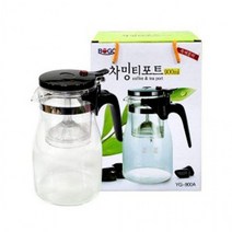 ETC 티 포트 주전자 차망 녹차 커피 얼그레이 우리기, 용량_900ml