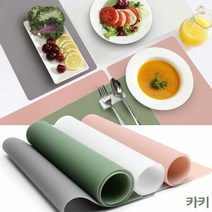 실리콘 식탁 매트 테이블 보호 깔개 무지 패드 카키식탁유리대용 유리대용매트 식탁받침 방수식탁매트 테이블덮개 식탁꾸미기 방수테이블매트 식탁방수매트 테이블깔개 식탁필름, 본상품