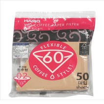 하리오 커피 필터 여과지 핸드드립 원두 거름망 50매 UH0.58 4231EA, 본상품선택