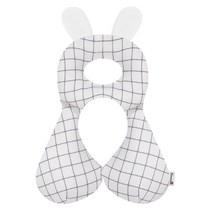 보니숑 신생아 아기짱구베개 M, 모던체크