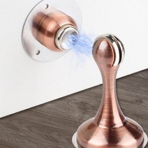 방문자석스토퍼 문닫힘방지 문손끼임방지 문고정 무타공도어스토퍼 방문고정장치 문콕방지, 2-자석스토퍼-그린
