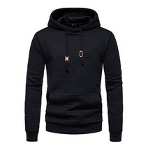 후드 men s hoodie 새 봄 가을 할로우 체크 무늬 퀼트 코튼 티
